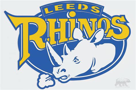 Leeds Rhinos Logo Layered Design for cutting - LaserCraftum