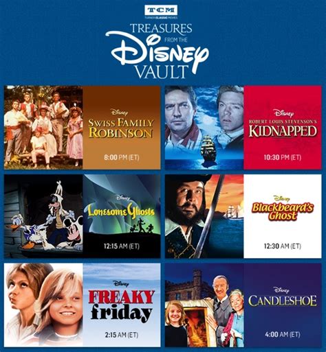 Tcms Treasures From The Disney Vault September 2017