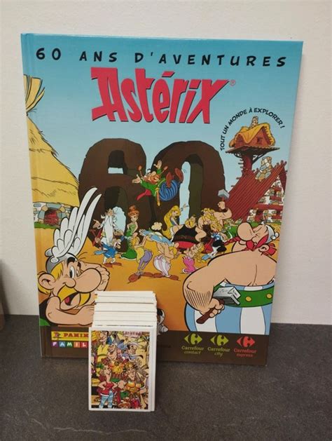 Cartes 60 ans d aventures Astérix Panini Carrefour 2019 Asterix Beebs