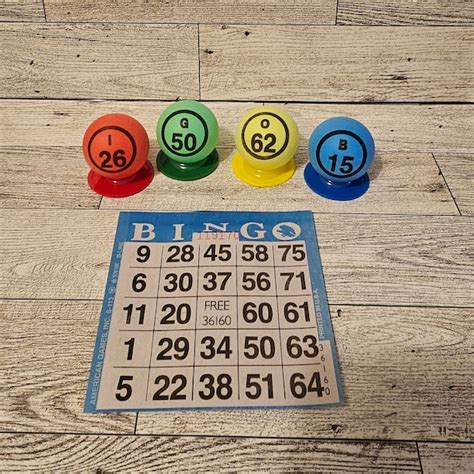 Bingo Ticket Holder Etsy