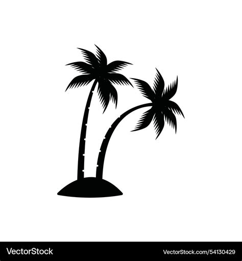 Coconut Tree Icon Royalty Free Vector Image Vectorstock