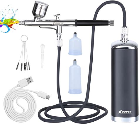 XDOVET 32PSI Upgraded Airbrush Kit With Air Compressor Mini Airbrush