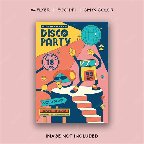 Premium Vector Disco Party Flyer