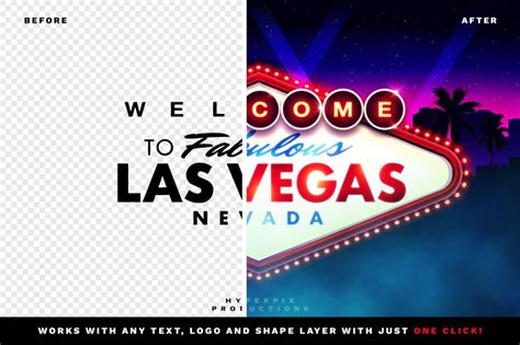 Welcome To Fabulous Las Vegas Sign Mockup Psd Template Hyperpix