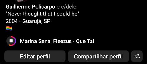 Poli On Twitter N O Sabia Que Dava Pra Colocar M Sica No Perfil