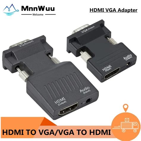 Hdmi Vga Adaptateur Convertisseur Vga Vers Hdmi P Pour Pc