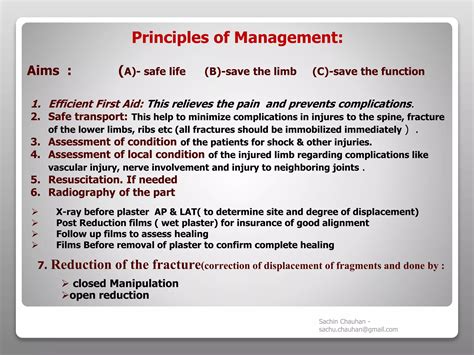 Fracture - Types, complications and management | PPT