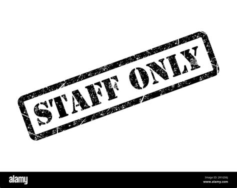 Only Staff Icon Danger Zone Symbol Safety Entry Person Sign Vector