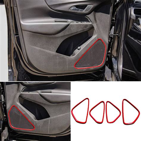 Glossy Red Inner Door Speaker Frame Cover Trim For Chevrolet Equinox 2018 2023 Ebay