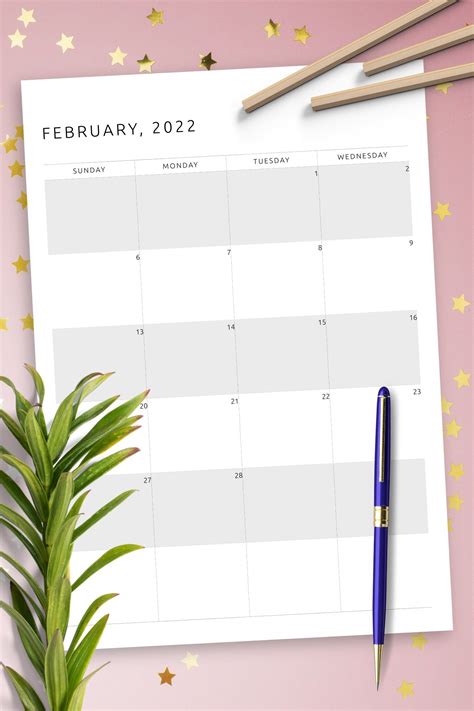 This Calendar Organizer Template Allows You To Create A Professionally