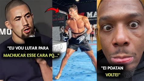 URGENTE Whittaker MUDA DE POSTURA E AMEAÇ4 Borrachinha ANTES DA LUTA