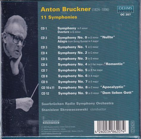 Symphonies Anton Bruckner Saarbr Cken Radio Symphony Orchestra O