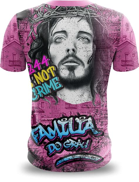 Camiseta Jesus Grau Moto Mandrake Quebrada Favela Elo