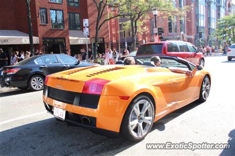 Lamborghini Gallardo spotted in Boston, Massachusetts on 08/26/2012