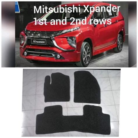 Mitsubishi Xpander Nomad Rubber Car Mat 1st 2nd Rows W Piping Xpander