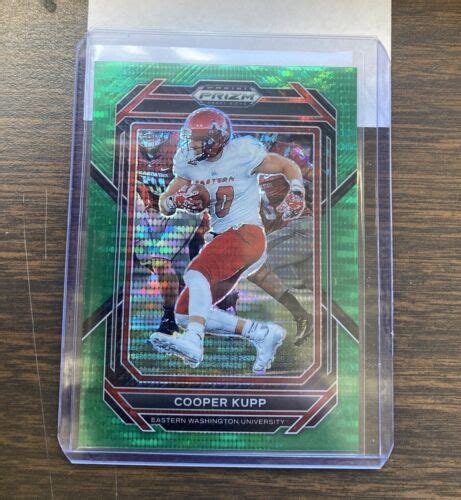 Panini Prizm Draft Picks Cooper Kupp Green Pulsar Prizm Ssp Ebay