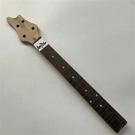 Unfinished Mini 4 String Bass Guitar Maple Wood Neck And Reverb