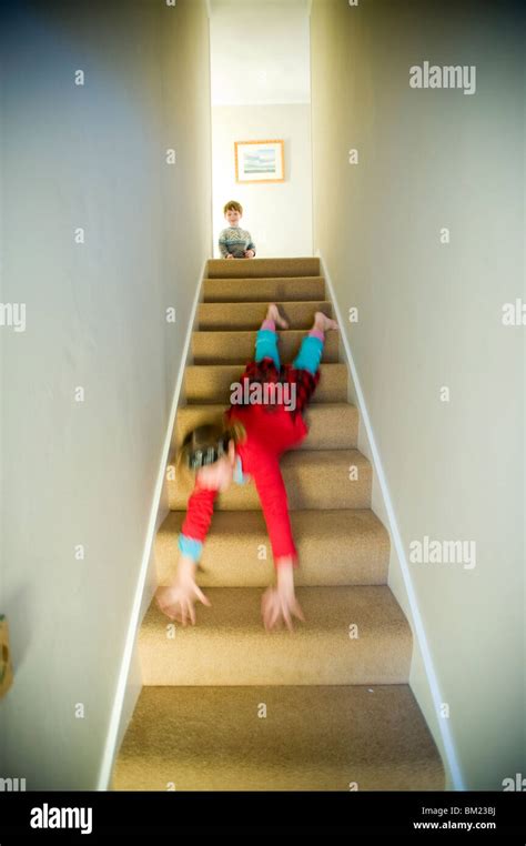 Falling Down Stairs Hi Res Stock Photography And Images Alamy