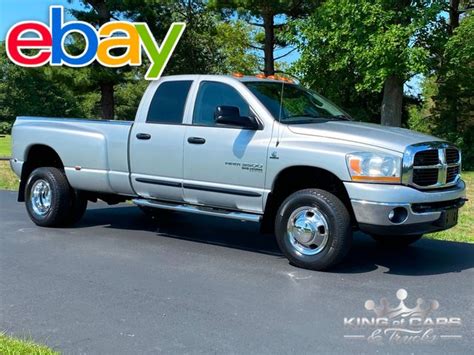 2006 Ram 3500 5 9l Cummins Diesel 4x4 6 Spd Manual Low Miles Drw Rare Westville New Jersey