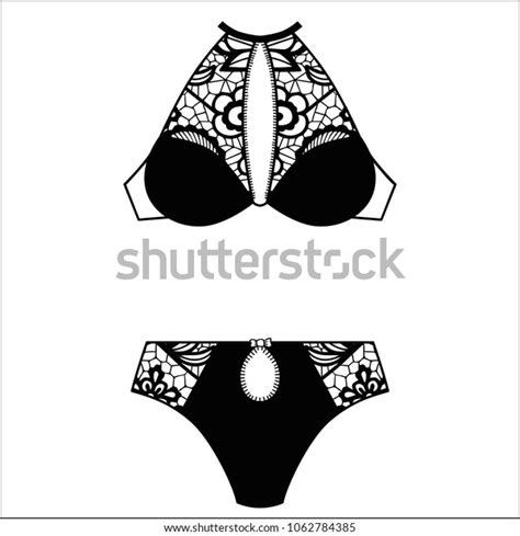 Hand Drawn Lingerie Panty Bra Set Stock Vector Royalty Free