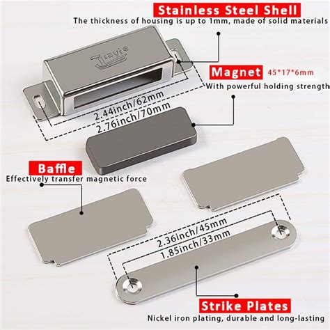 Loquet Magnetique Porte Jiayi Pi Ces Jusqu Kg Aimant Pour Porte