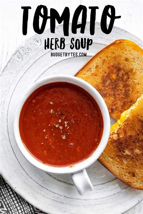 Tomato Herb Soup From Scratch Quick And Easy Budget Bytes