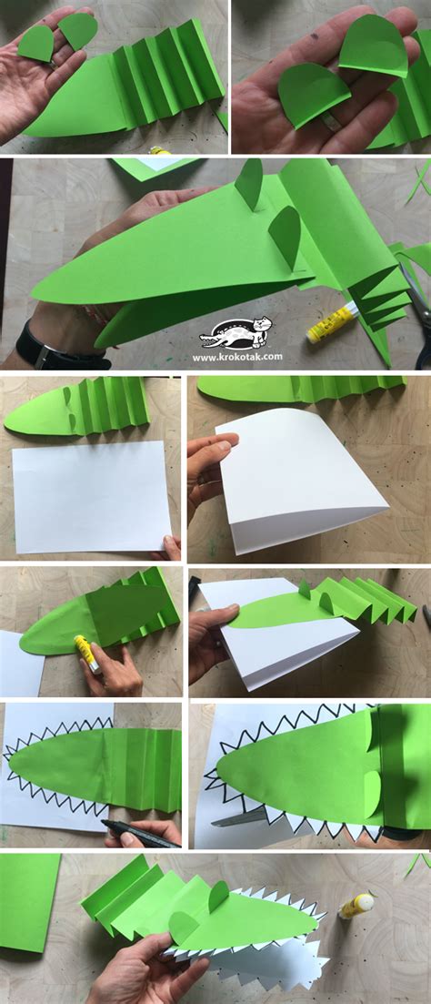 Krokotak Paper Crocodile Craft