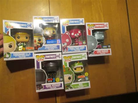 FUNKO POP LOT Fortnite Crackshot Dark Voyager Rex Codename Elf