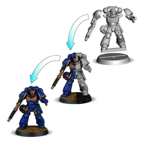 Warhammer K Space Marine Intercessors Paint Set Hobbies Toys