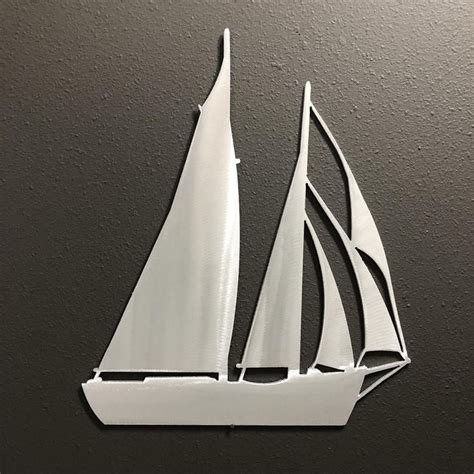 Sailboat Aluminum Metal Wall Art Decoration Skilwerx 12x10 Etsy Metal Wall Art Rustic Metal