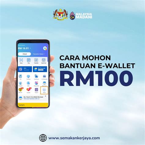 EWallet RM100 Cara Mohon Kredit E Tunai 2023 Semakan Kerjaya