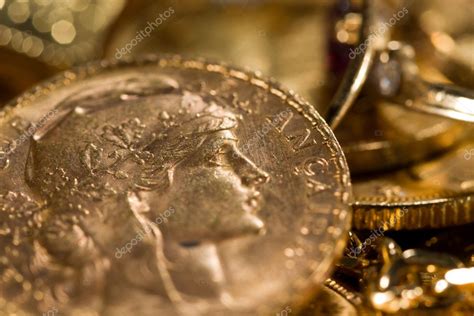 Twenty French Francs coins Stock Photo by ©netfalls 32620527