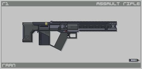 Pixel Art Gun Raan R1 Assault Rifle By Asarradraws On Deviantart