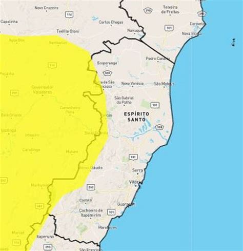 A Gazeta Es Recebe Alerta Amarelo Para Chuvas Intensas Em 22 Cidades