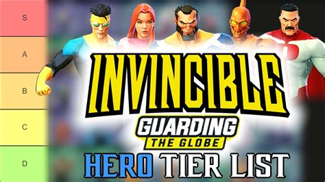 Invincible Guarding The Globe Hero Tier List YouTube