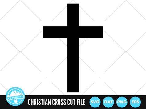 Christian Cross Svg Files Christian Cross Cut Files Etsy