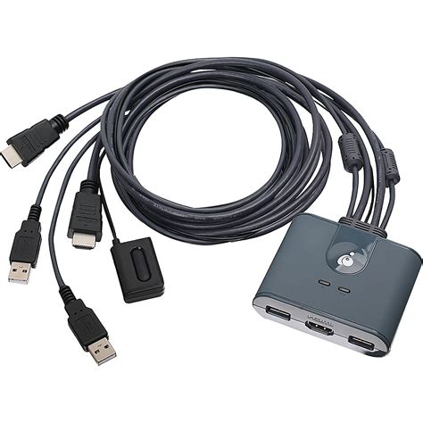 IOGEAR 2-Port Full HD KVM Switch with HDMI and USB Connections Gray GCS32HU - Best Buy