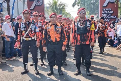 Tak Mau Ketinggalan Pemuda Pancasila Meriahkan Helaran Seni Dan Budaya