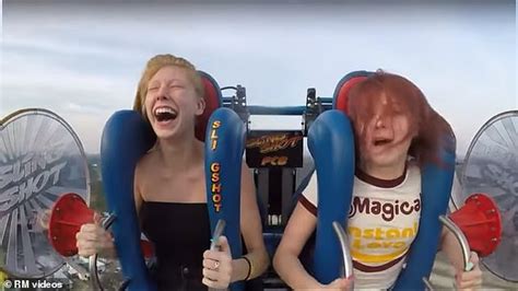 Hilarious Video Shows Girl Passing Out On A Slingshot Ride With A