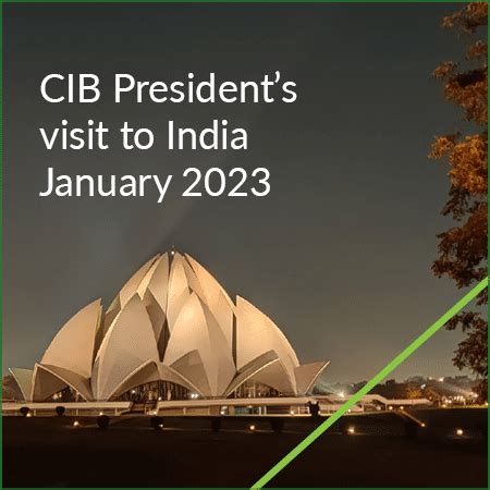 CIB President's visit to India, January 2023 - CIB