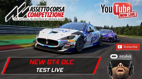 Assetto Corsa Competizione New Gt4 Dlc Test Live Youtube