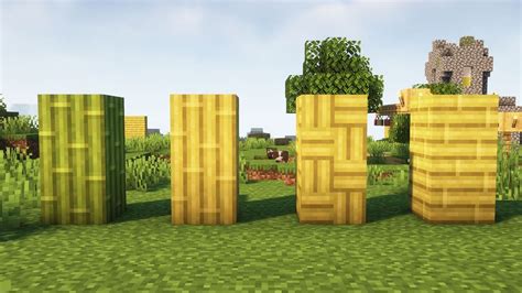 How To Make And Use Bamboo Wood In Minecraft Update