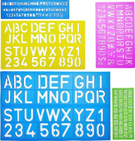 Aqitti Letter Stencils 12 Pack 4 X 7 Inch Alphabet Stencils Letter