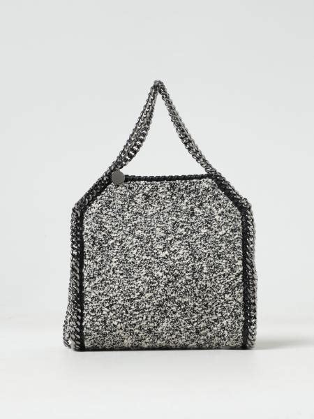 STELLA MCCARTNEY Falabella bag in bouclé fabric with shoulder strap