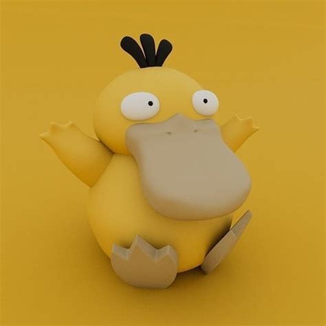 Psyduck Pokemon 3D Model 3D Printable CGTrader