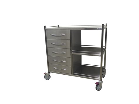 Ss Anaesthetic Trolley Emery Industries