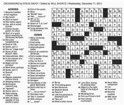 Quotes Crossword Puzzle Quotesgram