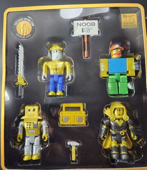 NEW Roblox Icons Gold *Virtual CODE* Golden Mr. ROBOT 15th Anniversary