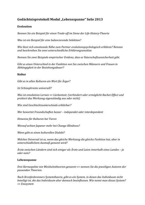 Prüfung Juli 2013 Fragen Gedaechtnisprotokoll Modul SoSe 2013