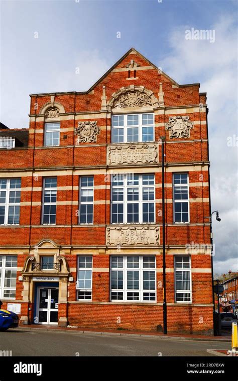 The Brick And Stone Facade Of The Tonbridge Library Building Tonbridge